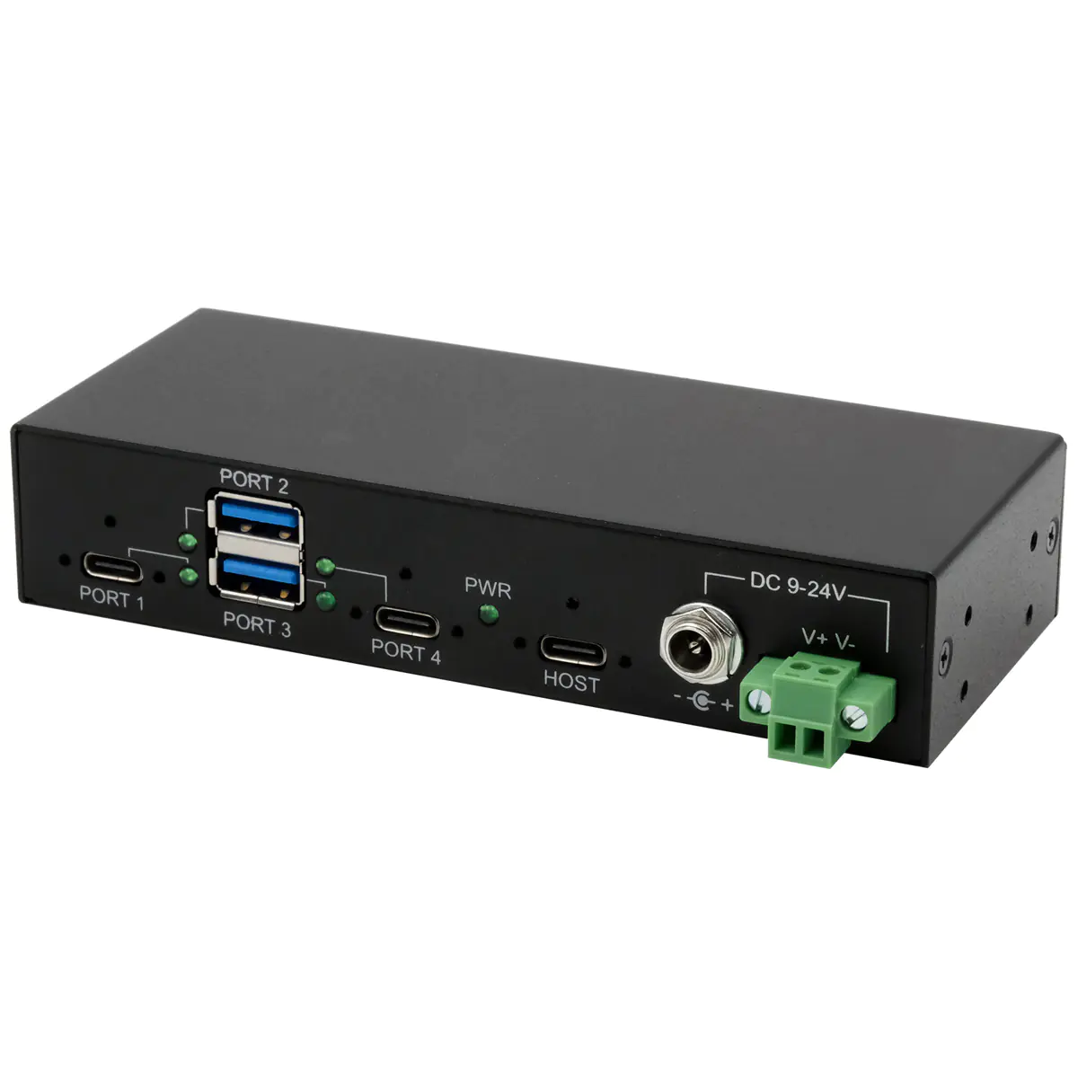 Exsys GmbH 4-Port Metall USB 3.2 Gen 2 mit 2x C- and A-Anschluss Tiveco