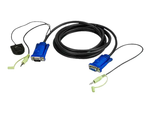 ATEN 2L-5203B - VGA-Kabel - HD-15 (VGA), mini -phone stereo 3.5 mm (M)