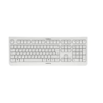 CHERRY KW 3000 - Tastatur - geräuscharm, Full-Size-Layout - kabellos - 2.4 GHz - QWERTZ - Deutsch - weiß
