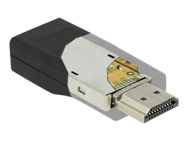 Delock - Videokonverter - HDMI - VGA - Schwarz - retail