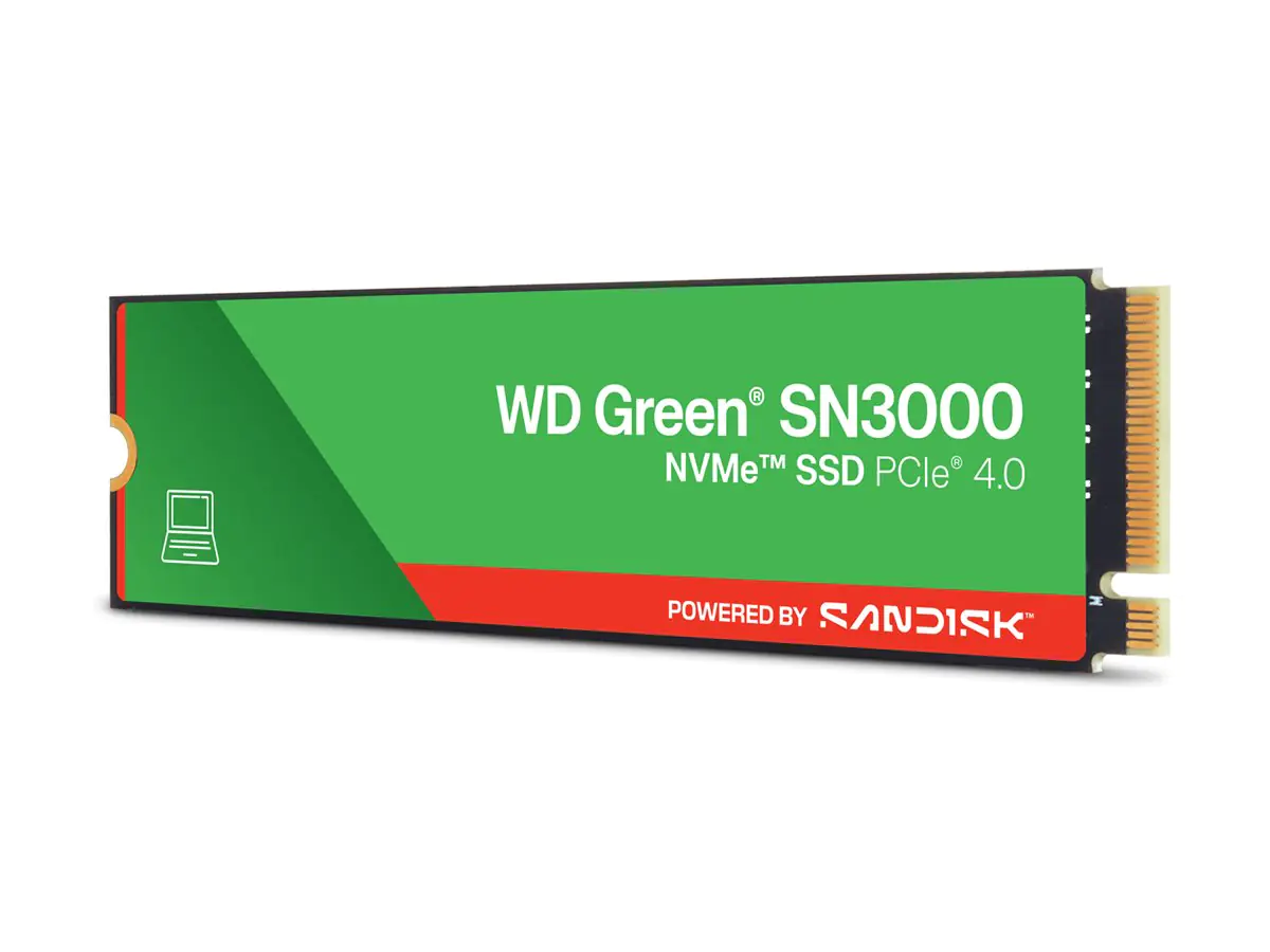 SanDisk WD Green SN3000 - SSD - 500 GB - intern - M.2 2280 S3-M (M.2 2280 S3-M) WDS500G5G0E-00VNF0