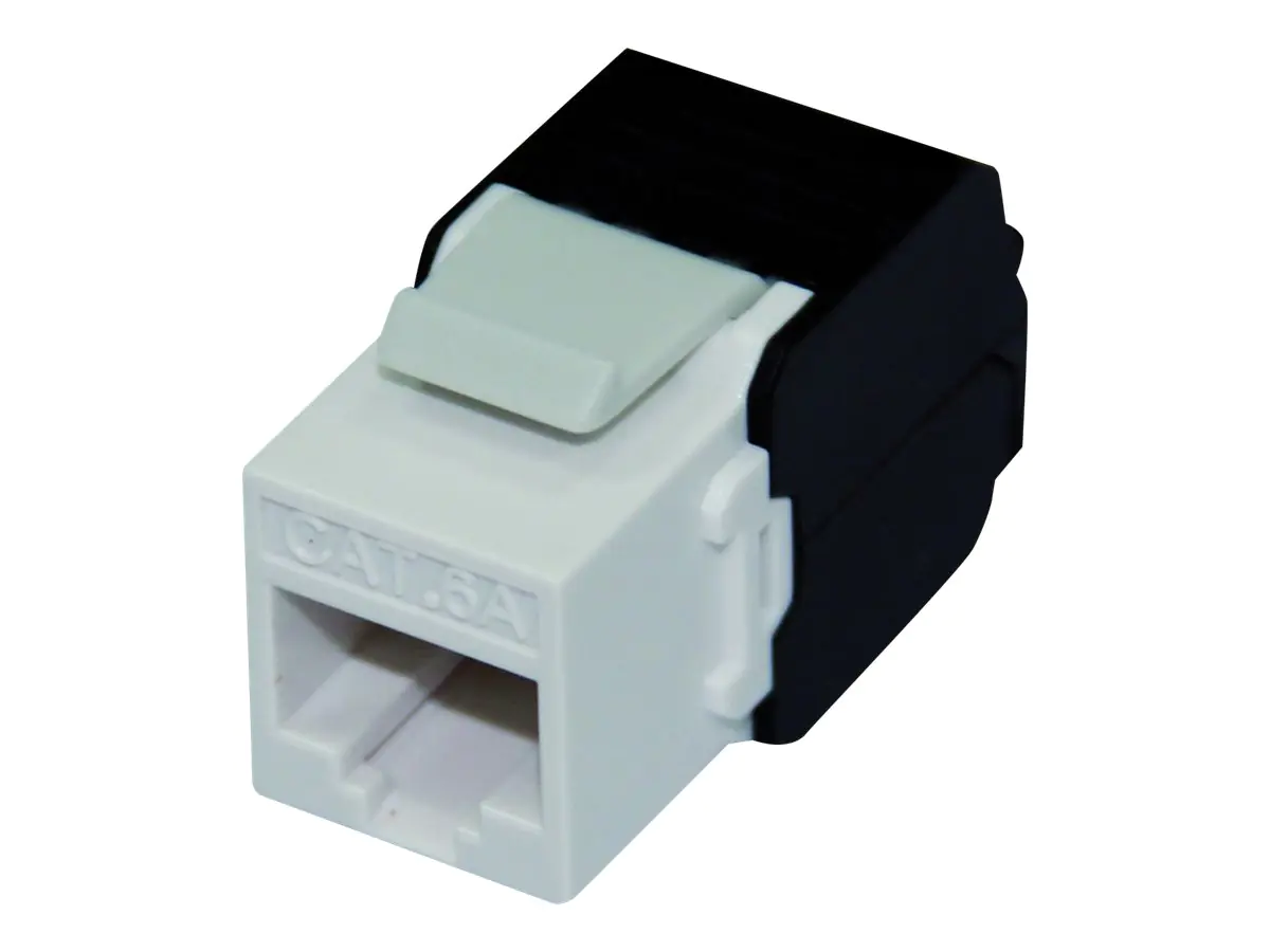 Roline Keystone Jack - Modulare Eingabe - CAT 6a - UTP - RJ-45 - weiß