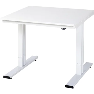 RAU Arbeitstisch Adlatus 300 1.000 x 720-1.120 x 1.000 mm (B x H x T) lichtgrau