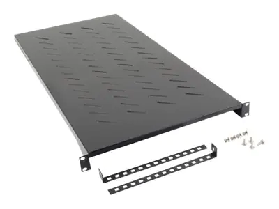 Lanberg Rack - Regal - RAL 9004, Schwarz - 1U - 48.3 cm (19")