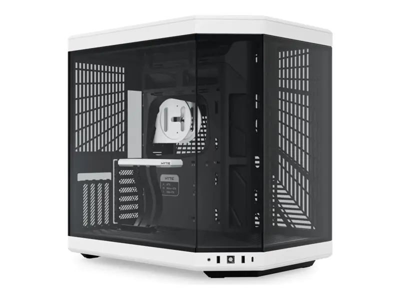 HYTE Y70 schwarz/weiss Tempered Glass