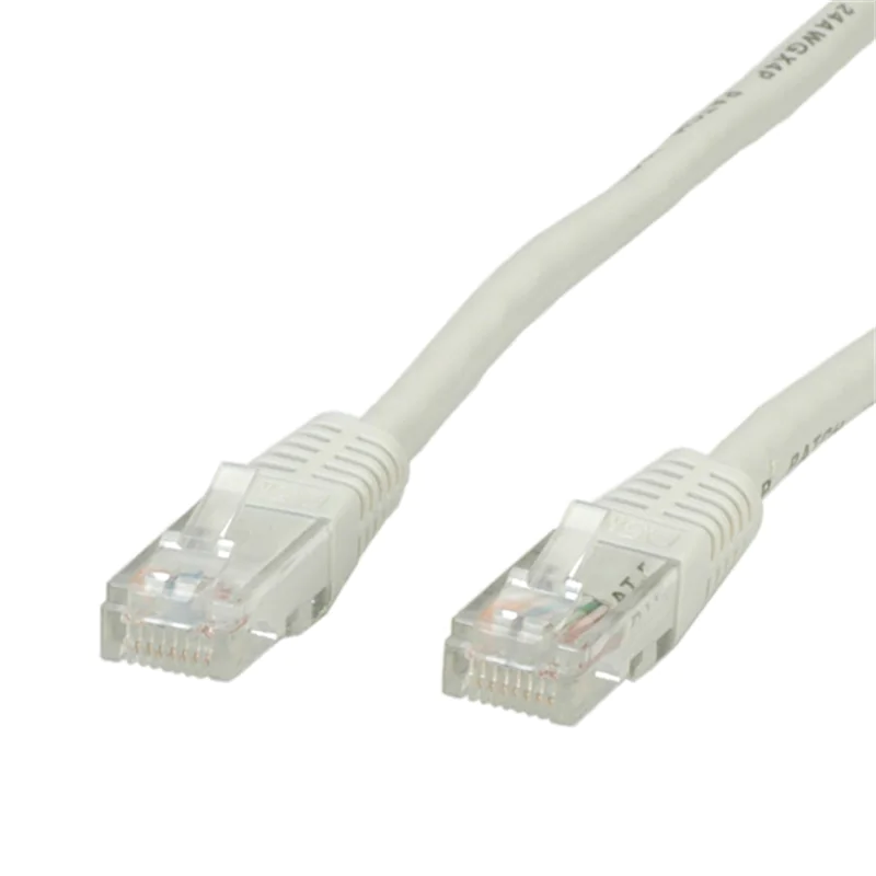 VALUE - Patch-Kabel - RJ-45 (M) zu RJ-45 (M) - 7 m - UTP - CAT 5e - geformt - Grau