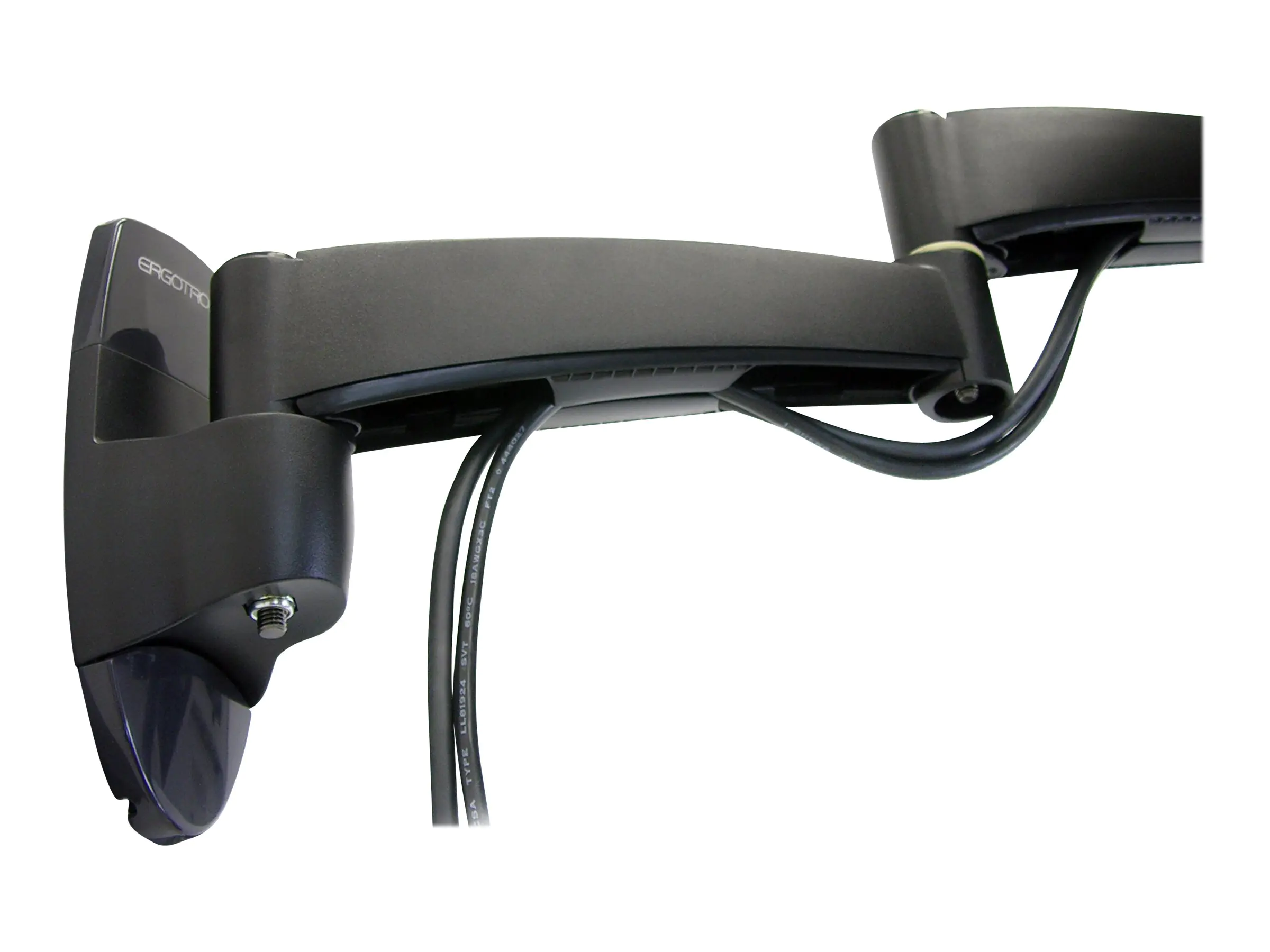 Ergotron 200 Series Wall Mount Arm - Befestigungskit (Wandbefestigung, schwenkbare Wandhalterung, 2 Erweiterungsklammern)