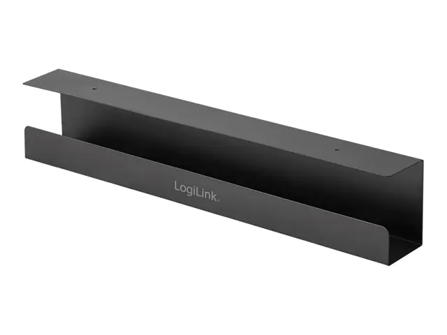 LogiLink - Kabelmanagementfach - unter Tisch montierbar - Schwarz