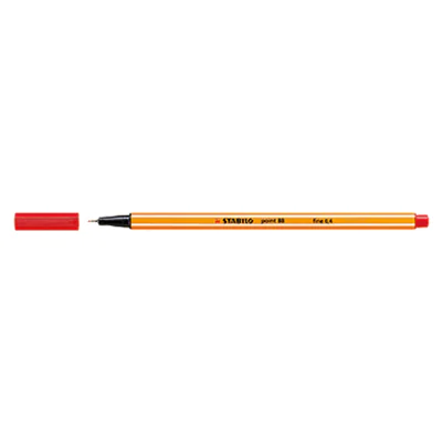 STABILO Fineliner point 88 88/40 0,4mm rot STABILO Fineliner point 88 88/40 0,4mm rot