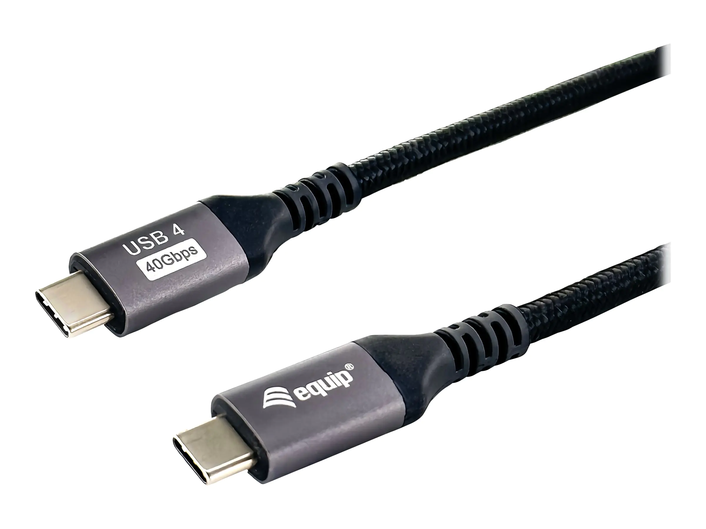 Equip - USB-Kabel - 24 pin USB-C (M) zu 24 pin USB-C (M) - USB4 / Thunderbolt 3 / DisplayPort - 48 V - 5 A - 1.2 m - Support von 8K 60 Hz, USB-Stromversorgung (240 W), bis zu 40 Gbps Datentransferrate, unterstützt Power Delivery 3,1 - Schwarz Equip - USB-Kabel - 24 pin USB-C (M) zu 24 pin USB-C (M) - USB4 / Thunderbolt 3 / DisplayPort - 48 V - 5 A - 1.2 m - Support von 8K 60 Hz, USB-Stromversorgung (240 W), bis zu 40 Gbps Datentransferrate, unterstützt Power Delivery 3,1 - Schwarz