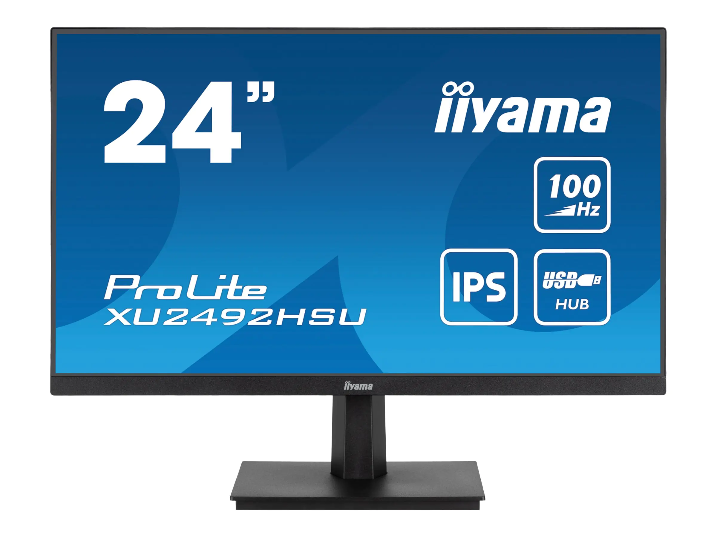 iiyama ProLite XU2492HSU-B6 - LED-Monitor - 61 cm (24") (23.8" sichtbar) - 1920 x 1080 Full HD (1080p) @ 100 Hz - IPS - 250 cd/m² - 1300:1 - 0.4 ms - HDMI, DisplayPort - Lautsprecher - mattschwarz iiyama ProLite XU2492HSU-B6 - LED-Monitor - 61 cm (24") (23.8" sichtbar) - 1920 x 1080 Full HD (1080p) @ 100 Hz - IPS - 250 cd/m² - 1300:1 - 0.4 ms - HDMI, DisplayPort - Lautsprecher - mattschwarz