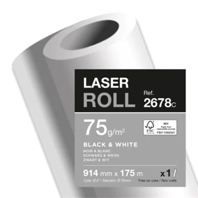 Clairefontaine Plotterpapier 914 mm x 175 m (B x L) 75g/m² Clairefontaine Plotterpapier 914 mm x 175 m (B x L) 75g/m²
