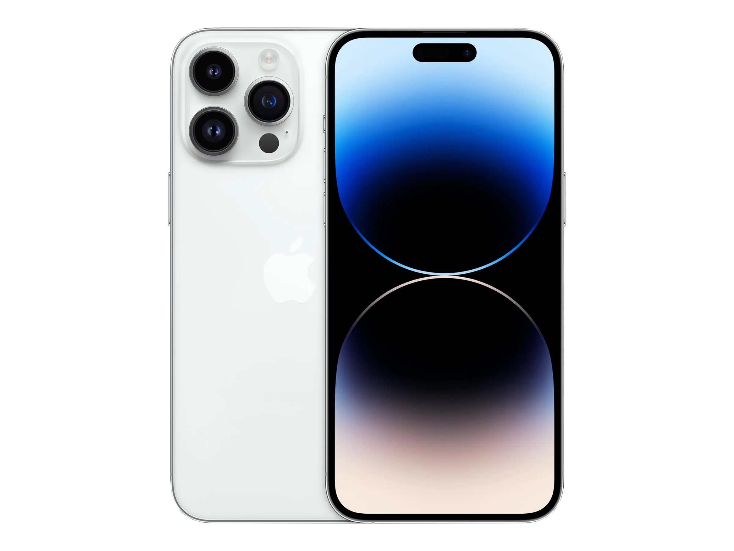 Apple iPhone 14 Pro Max - 5G Smartphone - Dual-SIM / Interner Speicher 128 GB - OLED-Display - 6.7" - 2796 x 1290 pixels (120 Hz) - Triple-Kamera 48 MP, 12 MP, 12 MP - front camera 12 MP - Silber