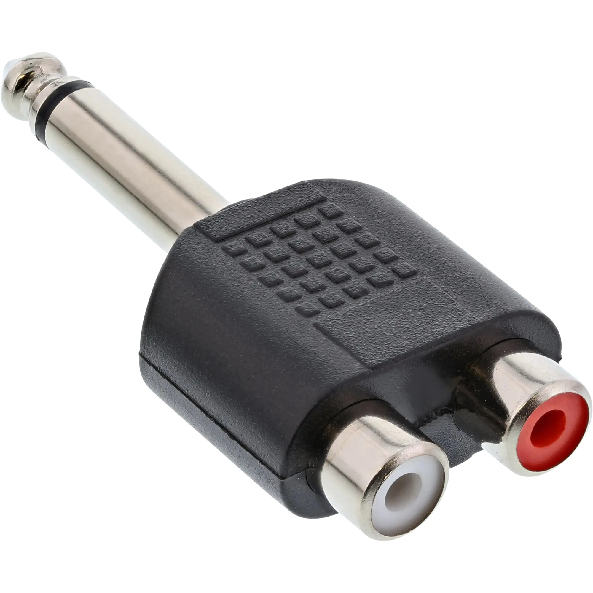 InLine - Audio-Adapter - RCA weiblich zu Mono-Stecker männlich - Schwarz