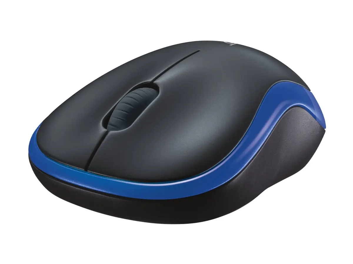 Logitech M185 - Maus - optisch - kabellos - 2.4 GHz - kabelloser Empfänger (USB) - Blau Logitech M185 - Maus - optisch - kabellos - 2.4 GHz - kabelloser Empfänger (USB) - Blau