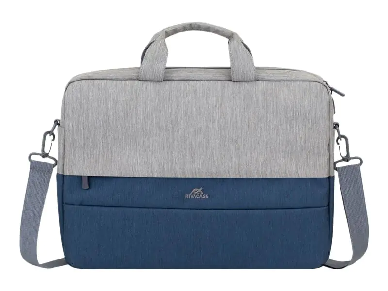 Riva Case 75 series 7532 - Notebook-Tasche - 39.6 cm (15.6") - Grau, dunkelblau