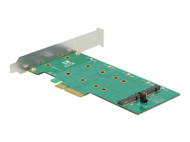 Delock PCI Express Card > 2 x internal M.2 Key B with RAID - Speicher-Controller - M.2 Card Low-Profile - 6 GBps - RAID 0, 1 - PCIe 2.0 x4
