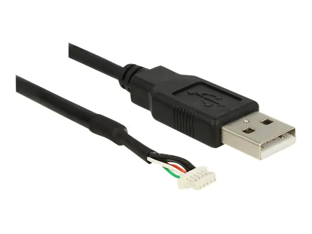 Delock camera plug V5 - Interner und externer USB-Adapter - 5-poliger Anschlussblock (S) zu USB (M) - 1.5 m - Schwarz - für P/N: 96367, 96368, 96369, 96370, 96371, 96372