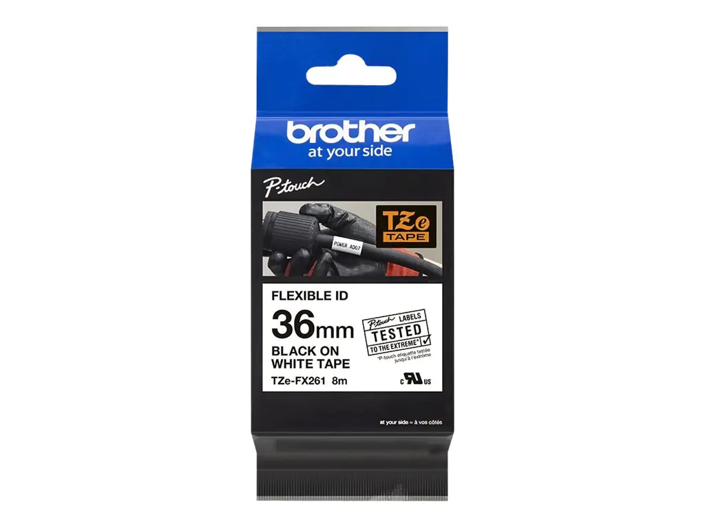 Brother TZe-FX261 - Schwarz auf Weiß - Rolle (3,56 cm x 8 m) 1 Kassette(n) Flexitape - für P-Touch PT-3600, 530, 550, 9200, 9400, 9500, 9600, 9700, 9800, D800, E800, P900, P950 Brother TZe-FX261 - Schwarz auf Weiß - Rolle (3,56 cm x 8 m) 1 Kassette(n) Flexitape - für P-Touch PT-3600, 530, 550, 9200, 9400, 9500, 9600, 9700, 9800, D800, E800, P900, P950