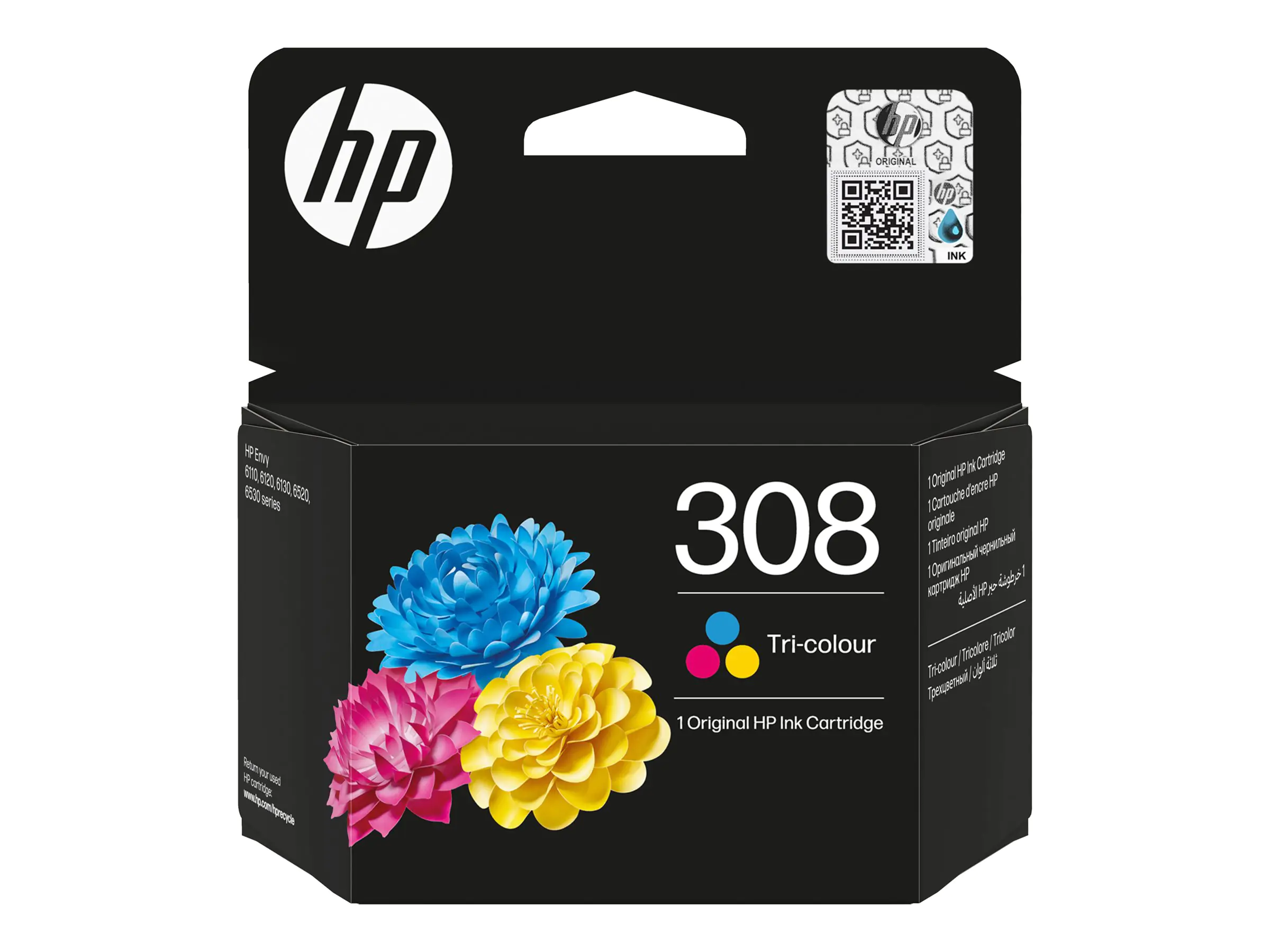HP 308 - Cyan, Magenta, Gelb - original - Box - Tintenpatrone