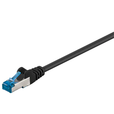 Goobay® Netzwerkkabel CAT 6a RJ45-Stecker/RJ45-Stecker vergoldet 3m 10.000 Mbit/s geschirmt schwarz Goobay® Netzwerkkabel CAT 6a RJ45-Stecker/RJ45-Stecker vergoldet 3m 10.000 Mbit/s geschirmt schwarz