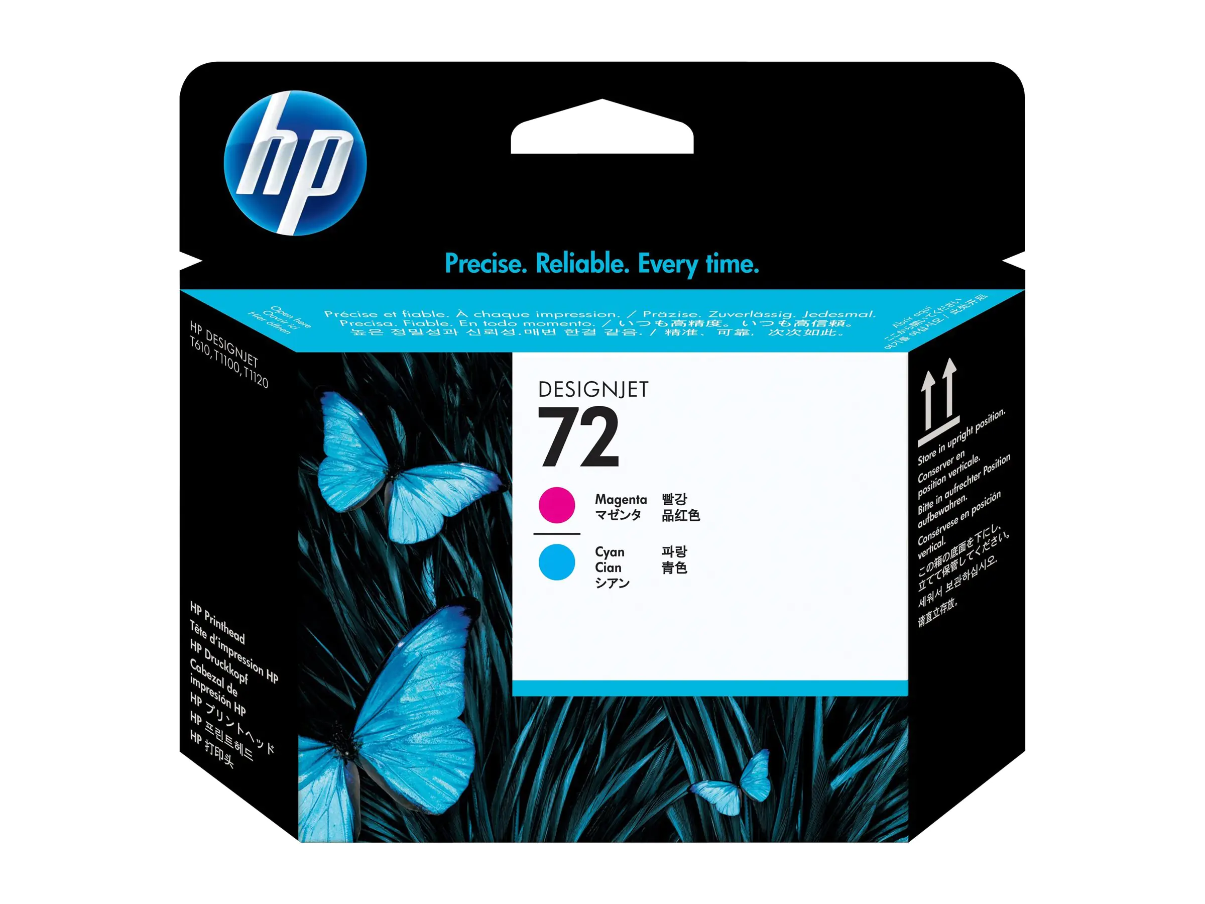 HP 72 - Cyan, Magenta - Druckkopf - für DesignJet T1100, T1100ps, T1200, T1200ps, T1300, T610, T620, T770, T790
