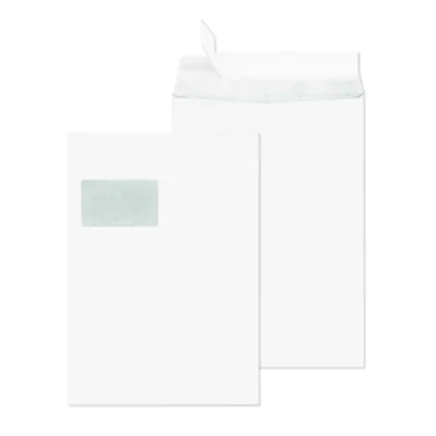 SECURITEX® Versandtasche DIN C4 229 x 324 mm (B x H) mit Fenster 130g/m² mit Haftklebung Papier weiß 100 St./Pack. SECURITEX® Versandtasche DIN C4 229 x 324 mm (B x H) mit Fenster 130g/m² mit Haftklebung Papier weiß 100 St./Pack.