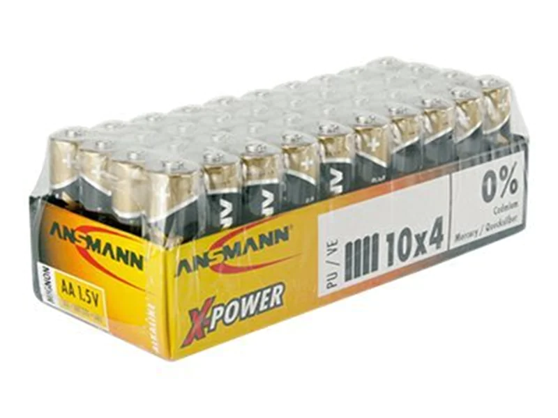 Ansmann X-Power Mignon AA, Einwegbatterie, Alkali, 1,5 V, 4 Stück(e), Schwarz, Gold, 50,5 mm 5015681-888