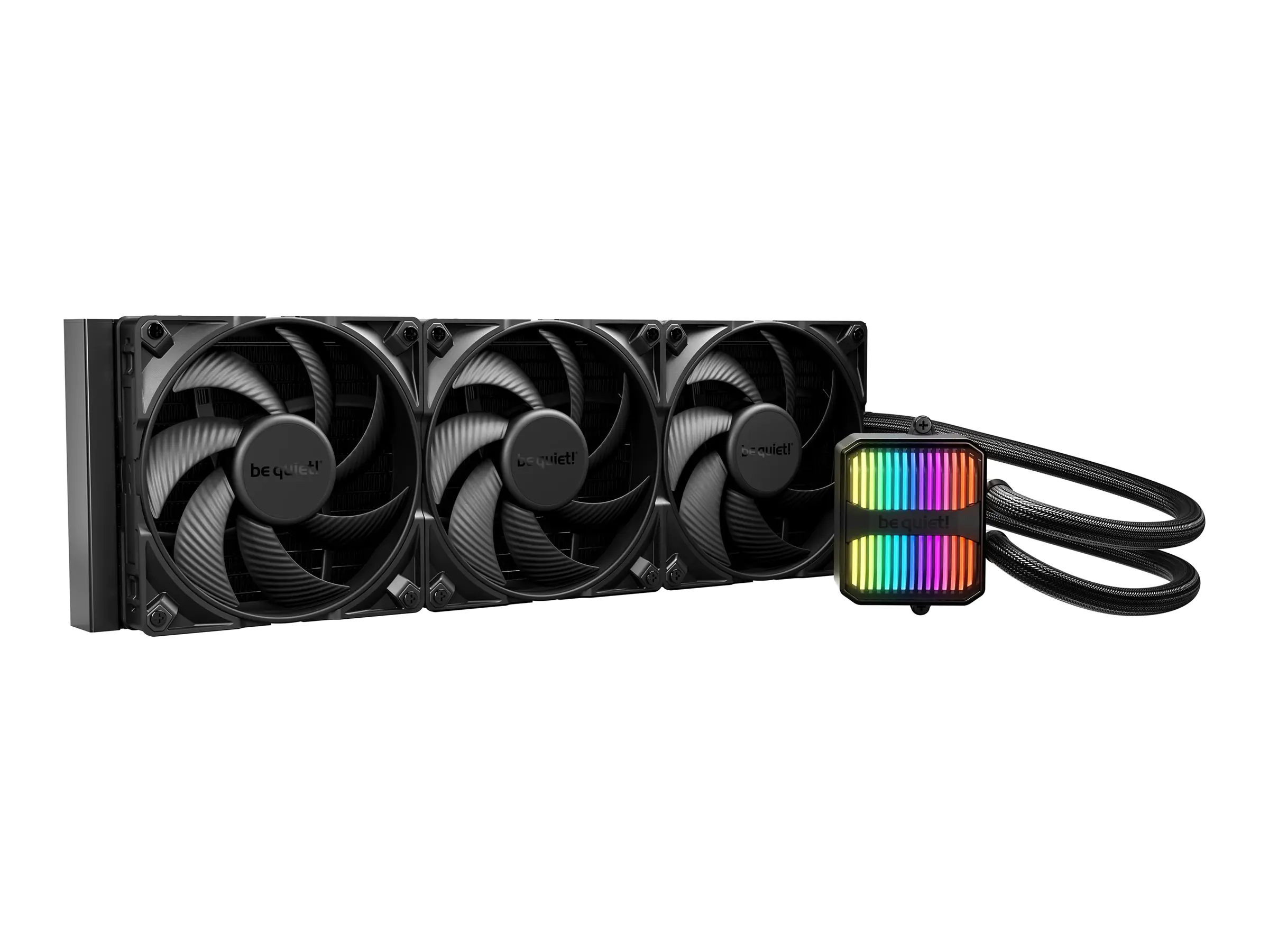 be quiet! Silent Loop 3 - Prozessor-Luftkühler - Kühlergröße: 420 mm - (für: LGA1150, LGA1151, LGA1155, LGA1200, LGA1700, LGA1851, AM4, AM5, TR4, TR5) - Kupfer-Bodenplatte und vernickelte Aluminium-Finnen - 140 mm - Schwarz