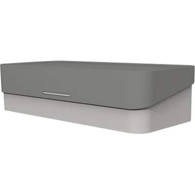 helit Tischorganizer the companion 22,5 x 5,6 x 10 cm (B x H x T) nicht gefüllt Kunststoff, recycelt lichtgrau/grau