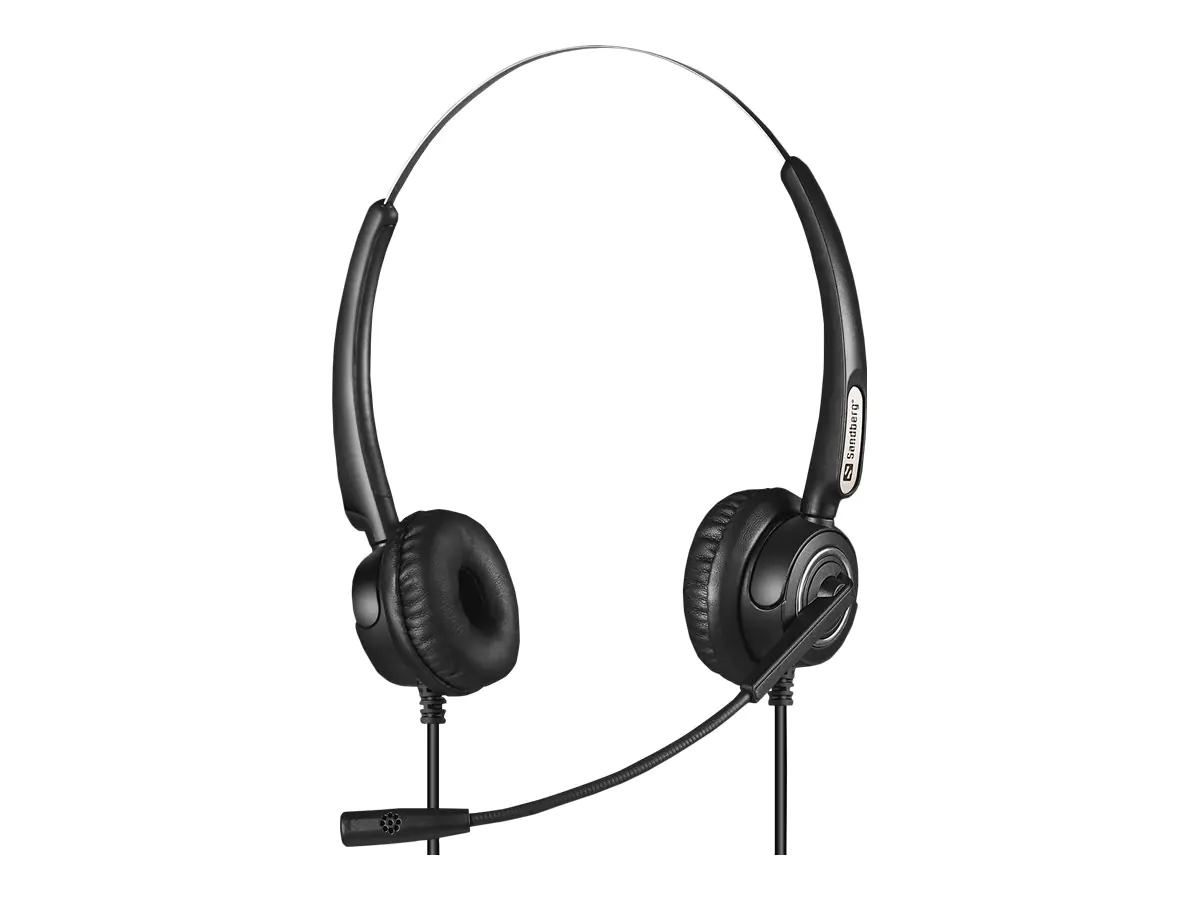 Sandberg USB+RJ9/11 Office Headset Pro Stereo - Headset - On-Ear - kabelgebunden - USB, RJ-11 Sandberg USB+RJ9/11 Office Headset Pro Stereo - Headset - On-Ear - kabelgebunden - USB, RJ-11