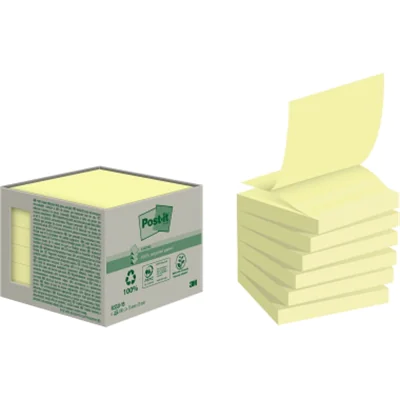 Post-it Haftnotiz Recycling Z-Notes R330-1B pastellgelb 6 St./Pack. Post-it Haftnotiz Recycling Z-Notes R330-1B pastellgelb 6 St./Pack.