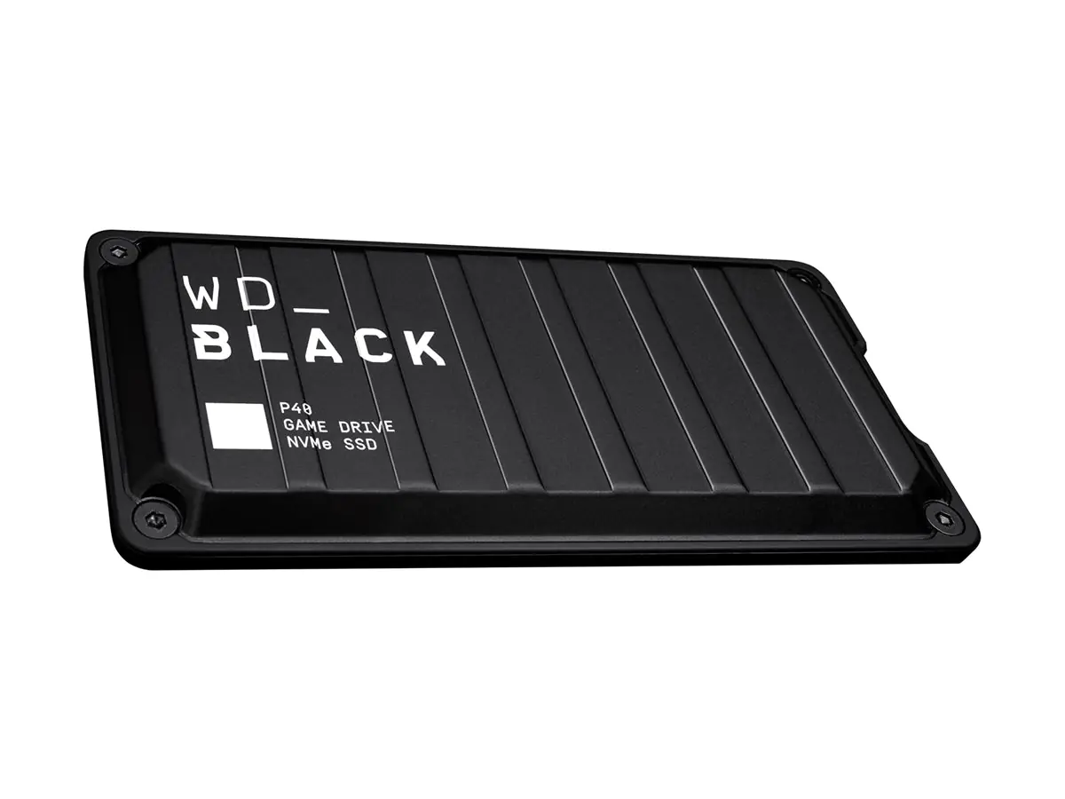 WD_BLACK P40 Game Drive SSD WDBAWY0010BBK - SSD - 1 TB - extern (tragbar) - USB 3.2 Gen 2x2 (USB-C Steckverbinder) - Schwarz