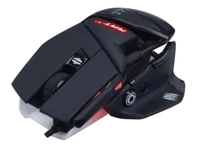 Mad Catz R.A.T.4+ - Maus - optisch - 9 Tasten - kabelgebunden - USB - Schwarz