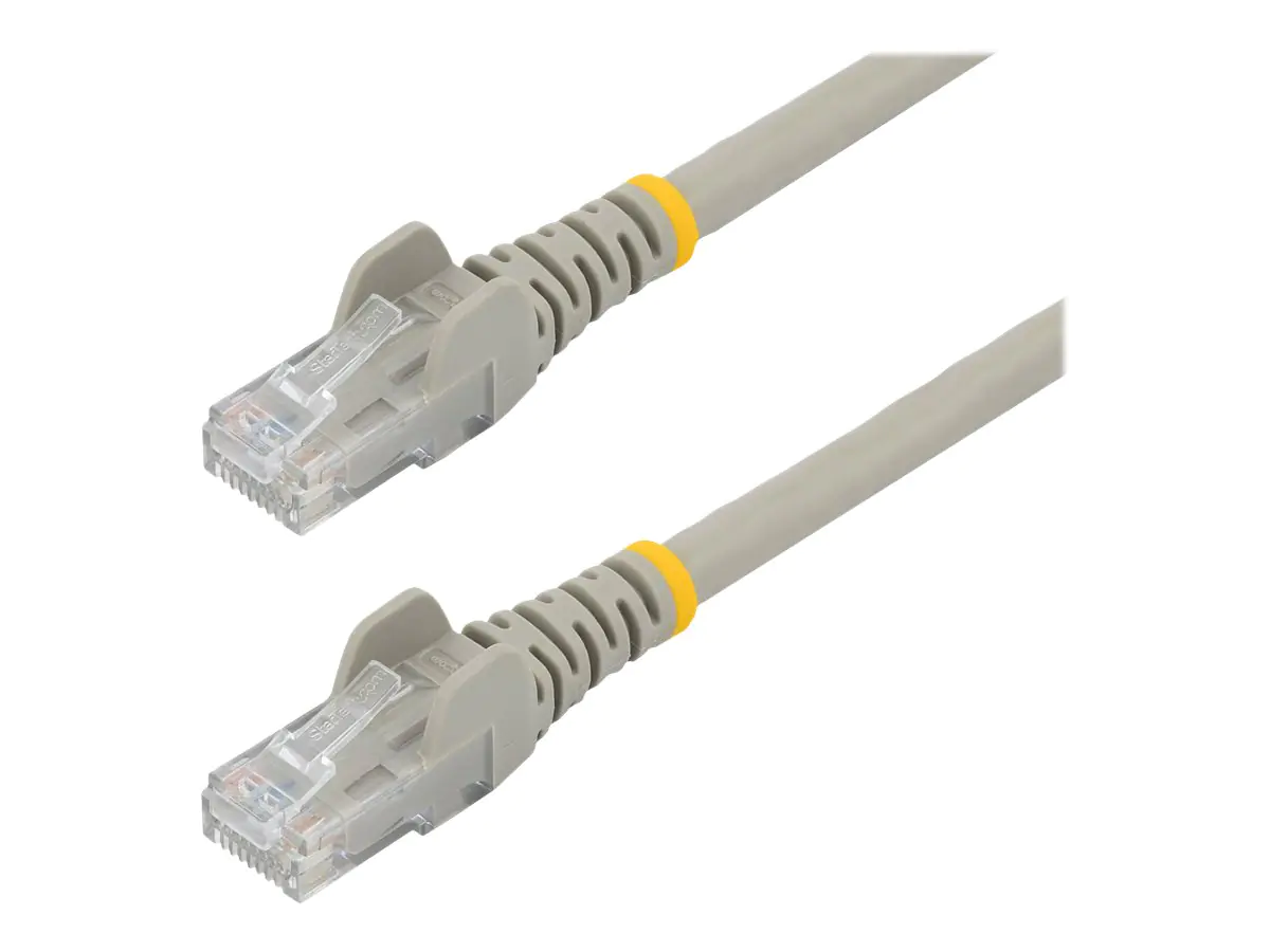 StarTech.com 50cm CAT6 Ethernet Cable, 10 Gigabit Snagless RJ45 650MHz 100W PoE Patch Cord, CAT 6 10GbE UTP Network Cable w/Strain Relief, Grey, Wiring is UL Certified/TIA - Category 6 - 24AWG (N6PATC50CMGR)