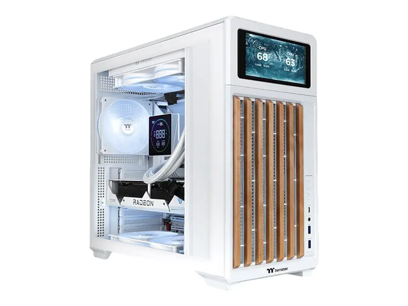 Thermaltake TR300 WS - Wood Edition - mid tower - ATX - Seitenteil mit Fenster (gehärtetes Glas)