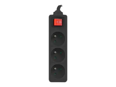 Lanberg PS1-03E-0300-BK - Steckdosenleiste - Eingabe, Eingang power CEE 7/7 -