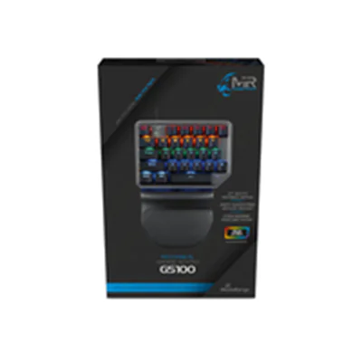 MEDIARANGE MRGS100, Kabelgebunden, USB, Mechanischer Switch, QWERTZ, RGB-LED, Schwarz, Silber
