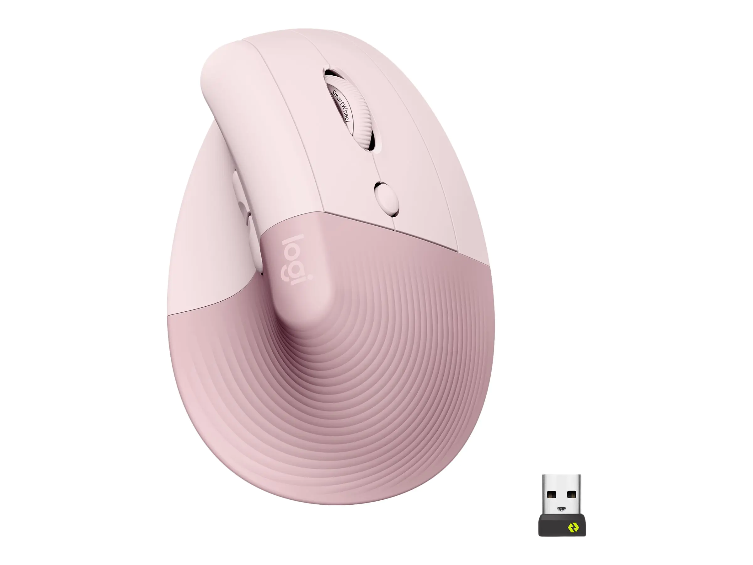 Logitech Lift Vertical Ergonomic Mouse - Vertikale Maus - ergonomisch - optisch - 6 Tasten - kabellos - Bluetooth, 2.4 GHz - Logitech Logi Bolt USB-Receiver - rosé Logitech Lift Vertical Ergonomic Mouse - Vertikale Maus - ergonomisch - optisch - 6 Tasten - kabellos - Bluetooth, 2.4 GHz - Logitech Logi Bolt USB-Receiver - rosé