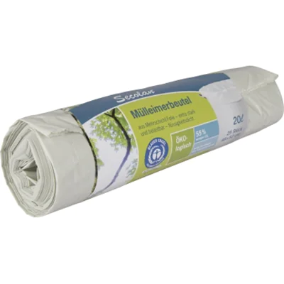 Secolan Müllbeutel 48 x 52 cm (B x H) 25µm 20l Polyethylen, 100 % recycelt weiß 25 St./Pack. Secolan Müllbeutel 48 x 52 cm (B x H) 25µm 20l Polyethylen, 100 % recycelt weiß 25 St./Pack.