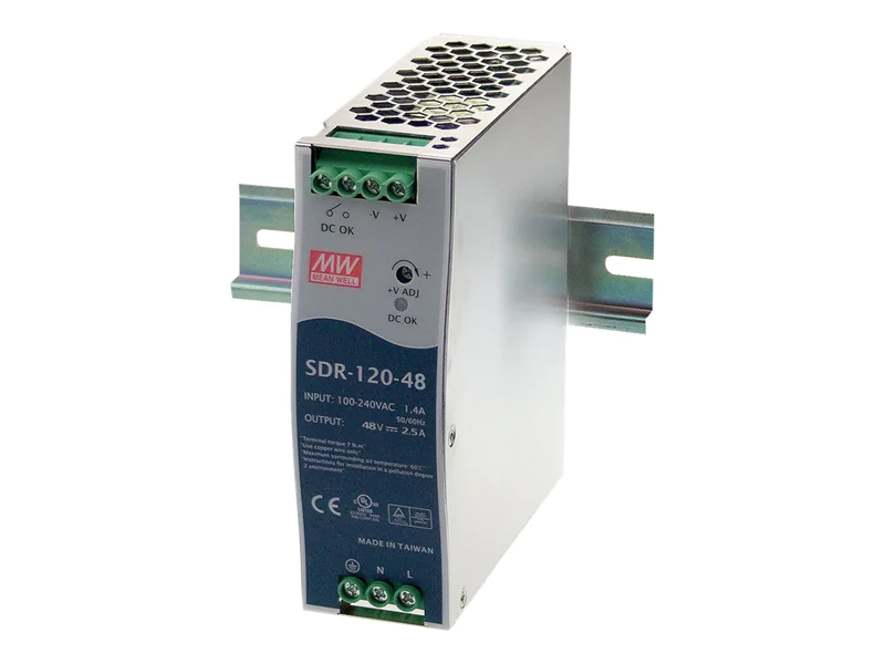 Meanwell Black Box - Netzteil (DIN-Schienenmontage möglich) SDR-120-48