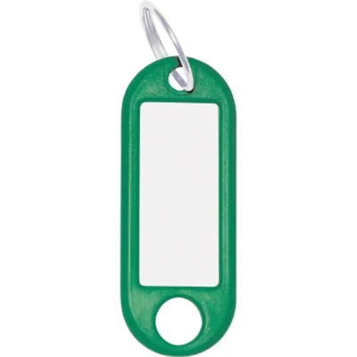 WEDO® Schlüsselanhänger 52 x 21 x 3 mm (B x H x T) Ring Kunststoff grün 100 St./Pack. WEDO® Schlüsselanhänger 52 x 21 x 3 mm (B x H x T) Ring Kunststoff grün 100 St./Pack.