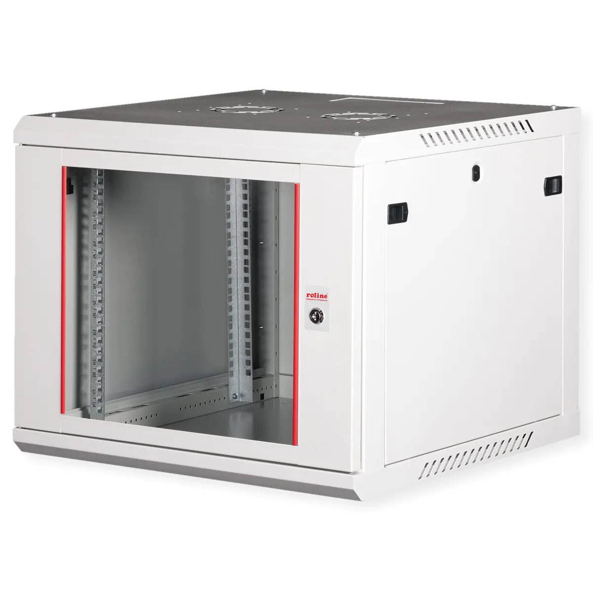 Roline Basic Plus - Gehäuse Netzwerkschrank - 600x600 BxT - geeignet für Wandmontage - RAL 7035, Hellgrau - 9U - 48.3 cm (19")