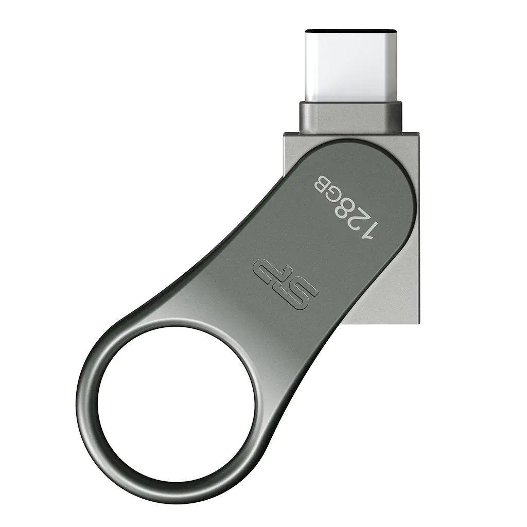 SILICON POWER Mobile C80 - USB-Flash-Laufwerk - 128 GB - USB 3.0/USB Typ C - Titan