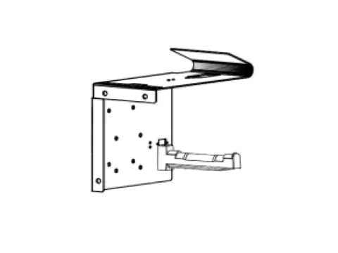 Zebra Roll Holder - Papierrollenhalter - geeignet für Wandmontage - für Zebra KR203, KR403, TTP 2010, TTP 2020, TTP 2030