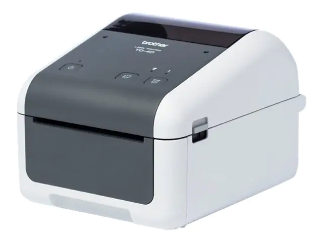 Brother TD-4520DN - Etikettendrucker - Thermodirekt - Rolle (11,8 cm) - 300 x 300 dpi - bis zu 152 mm/Sek. - USB 2.0, LAN, seriell - Grau, weiß Brother TD-4520DN - Etikettendrucker - Thermodirekt - Rolle (11,8 cm) - 300 x 300 dpi - bis zu 152 mm/Sek. - USB 2.0, LAN, seriell - Grau, weiß