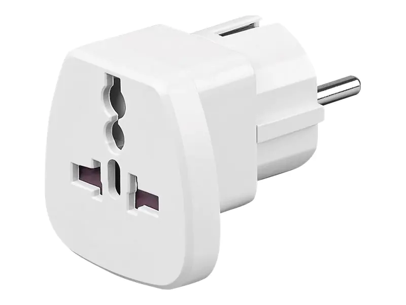 Goobay Reiseadapter 94026 Universal/Schutzkontakt CEE7/7 weiß