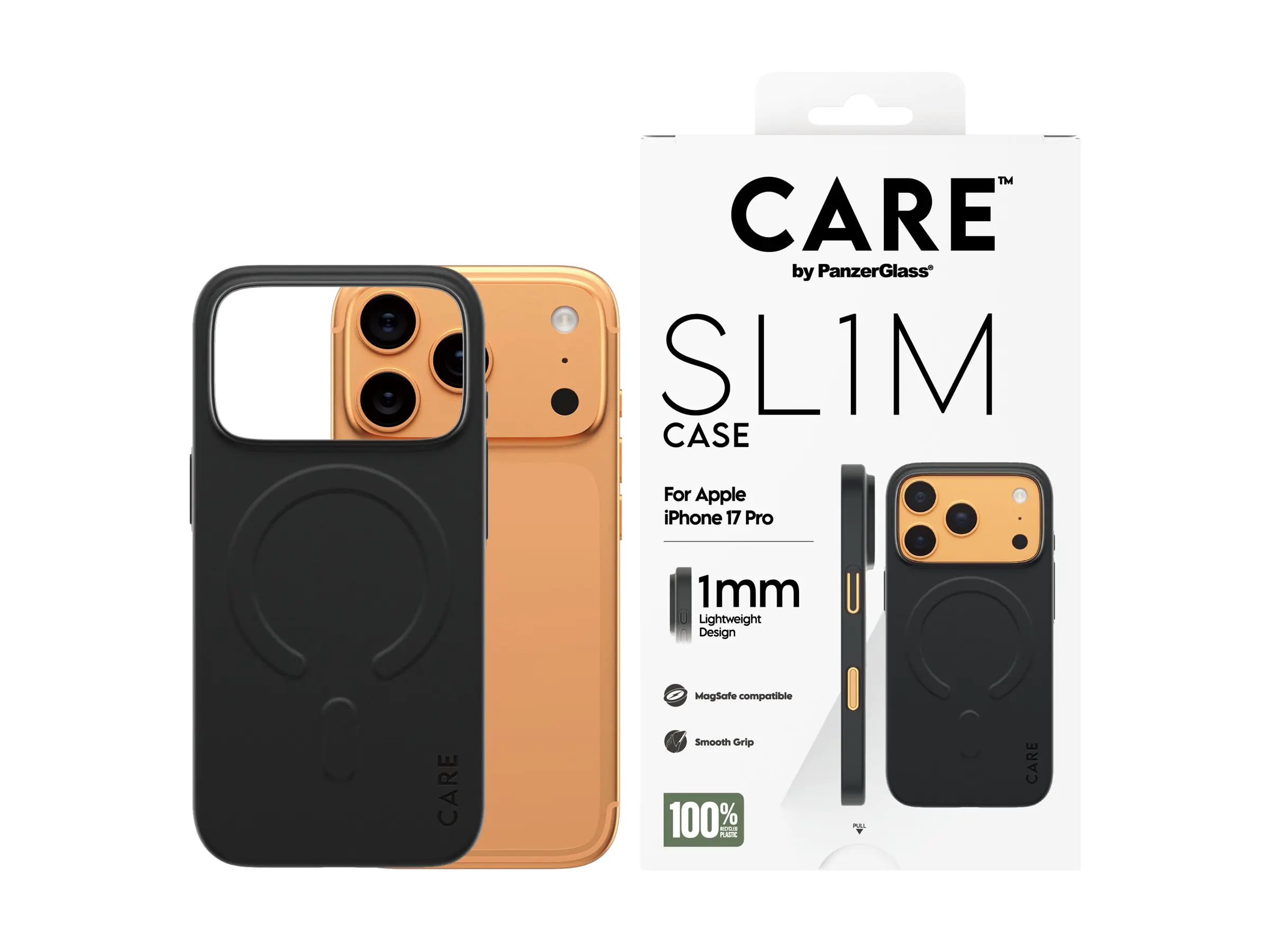PanzerGlass CARE by PanzerGlass SL1M - Hintere Abdeckung für Mobiltelefon - MagSafe-Kompatibilität - Polycarbonat (PC) CR31019