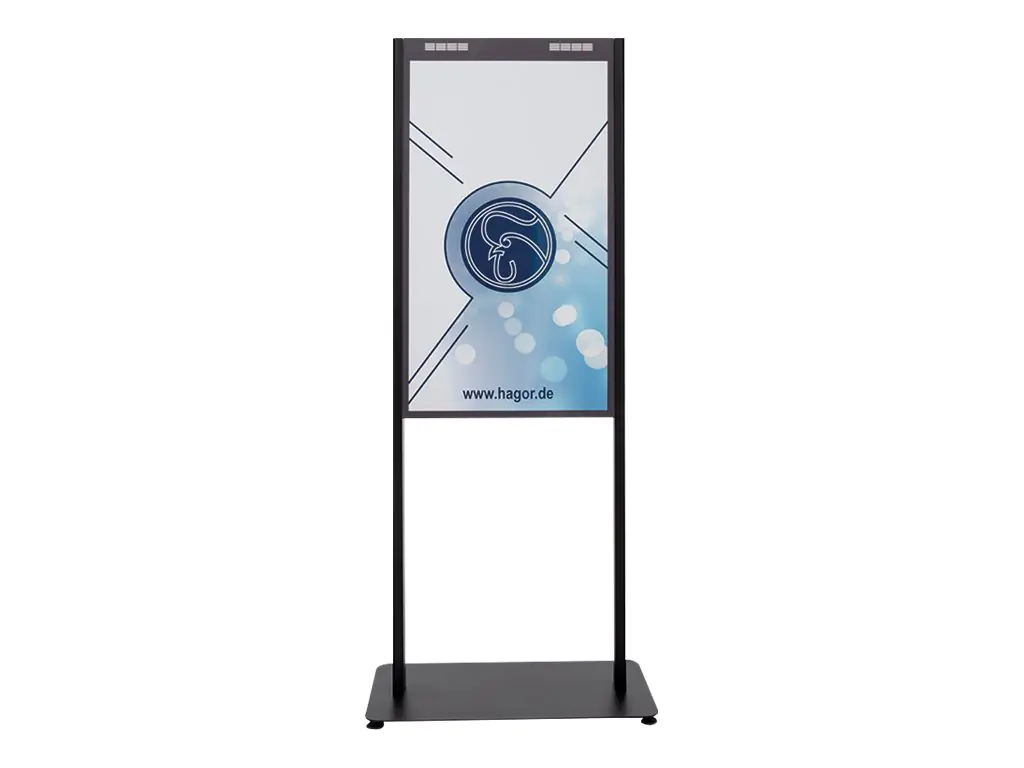 Hagor Floorstand OM46N-D - Aufstellung - für Flachbildschirm - Schwarz - Bildschirmgröße: 116.8 cm (46") - Bodenaufstellung - für Samsung OM46N-D