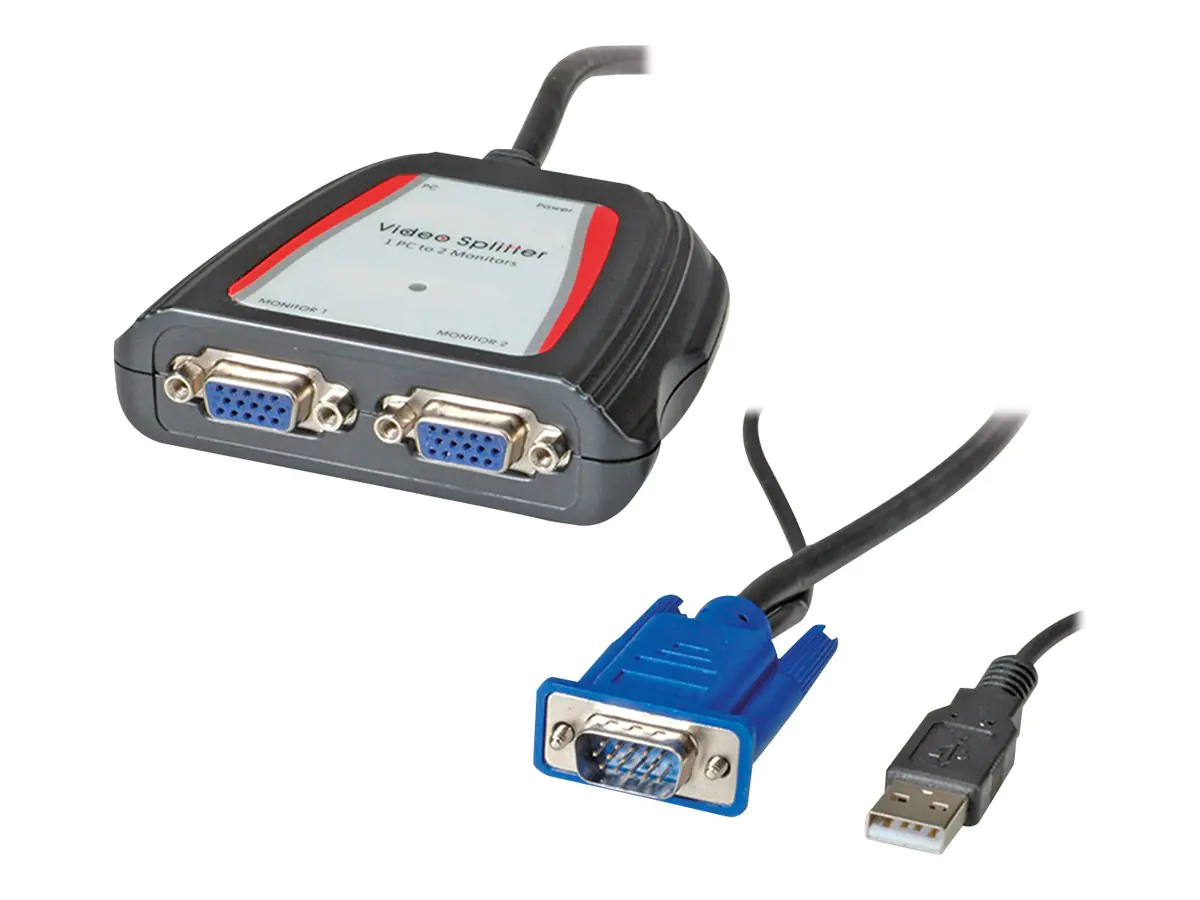 VALUE Portable VGA Video Splitter - Video-Verteiler 14.99.3523
